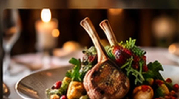 Roasted lamb with herbs and seasonal vegetables